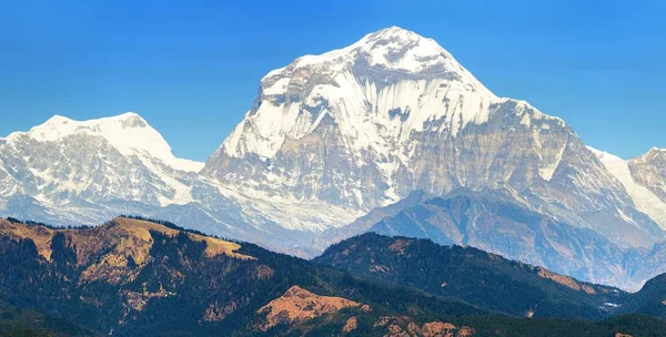 Mount Dhaulagiri, Nepal Himalaya bergen — Stockfoto