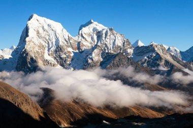 Nepal Himalayalar dağlar akşam görüntülemek Gokyo
