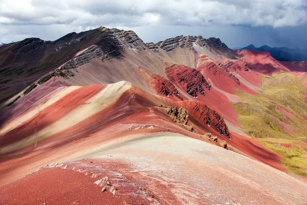 Rainbow mountains in Peru, Peruvian Andes — Stock Photo, Image