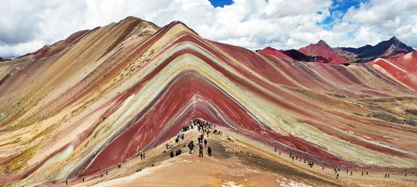 Rainbow mountains or Vinicunca Montana de Siete Colores — Stock Photo, Image