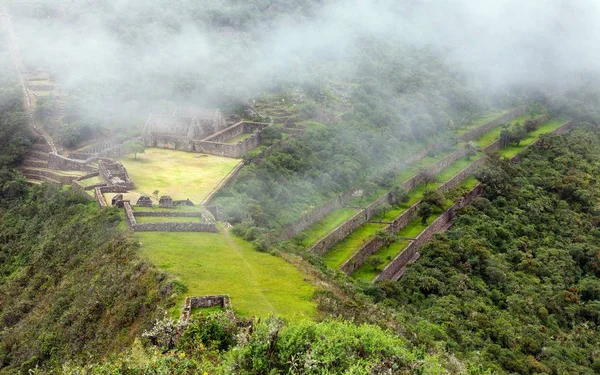 Choquequirao, one of the best Inca ruins in Peru — Stock Photo, Image