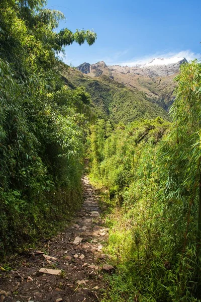 Sendero Choquequirao trekking inca — Foto de Stock