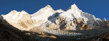 Panoramik dağ herhangi bir zamanda, lhotse ve nuptse