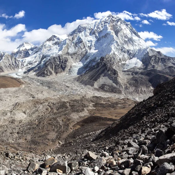 Vista panorâmica do Everest e Nuptse — Fotografia de Stock