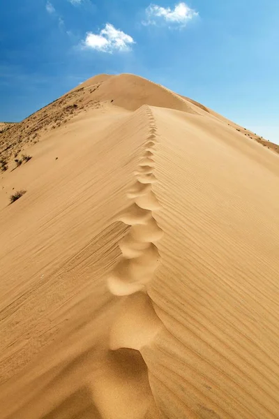 Cerro Blanco homok dűne közelében Nasca vagy Nazca város Peruban — Stock Fotó