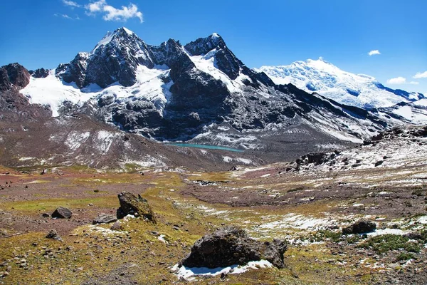 Ausangate trek, Περουβιανό τοπίο των Άνδεων — Φωτογραφία Αρχείου