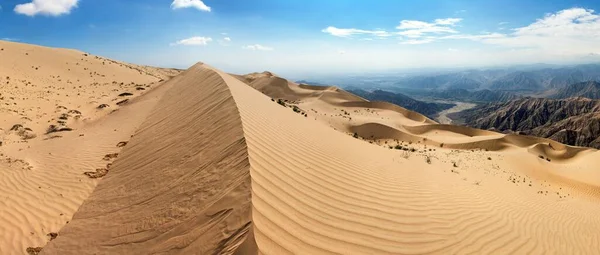 Cerro Blanco Homokdűne Panoráma Világ Legnagyobb Dűnéi Nasca Közelében Vagy — Stock Fotó