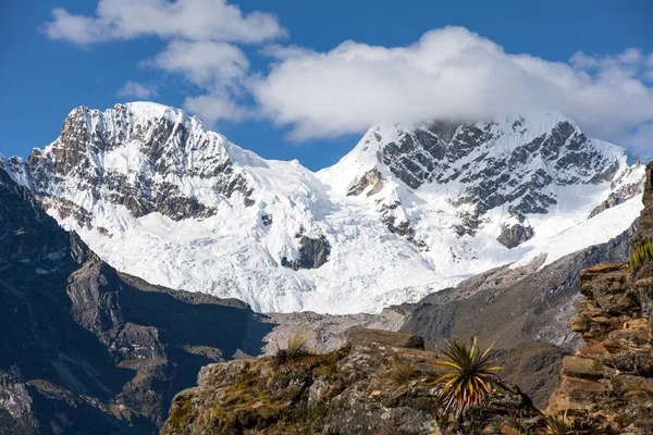 Mount Saksarayuq Andes Hory Choquequirao Trekking Stezka Blízkosti Machu Picchu — Stock fotografie