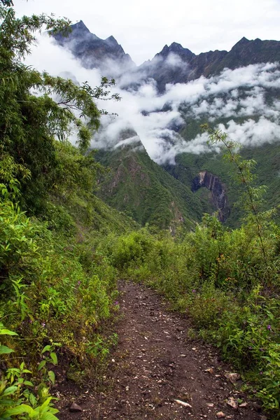 Kilátás Choquequirao Trekking Trail Cuzco Area Machu Picchu Terület Perui — Stock Fotó