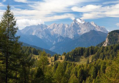 Marmolada, Alpler 'in zirvesi Dolomities dağları, İtalya