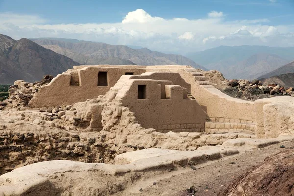 Los Paredones Historic Ruins Incan Castle Nazca Nazca Town Peru — Stock Photo, Image