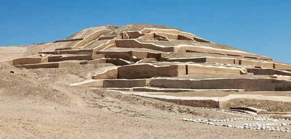 Nazca Piramide Archeologische Vindplaats Cahuachi Nazca Woestijn Van Peru — Stockfoto