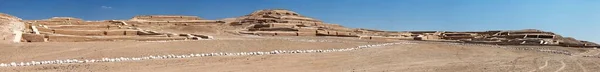 Pirâmide Nazca Cahuachi Sítio Arqueológico Deserto Nazca Peru Vista Panorâmica — Fotografia de Stock