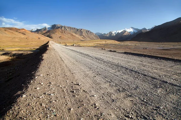 Pamir Carretera Pamirskij Trakt Carretera Sin Pavimentar Tayikistán M41 Carretera —  Fotos de Stock