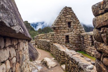 Machu Picchu, Peru incan kasabasından detay, UNESCO dünya mirası, kutsal vadi, Cusco bölgesi, Peru