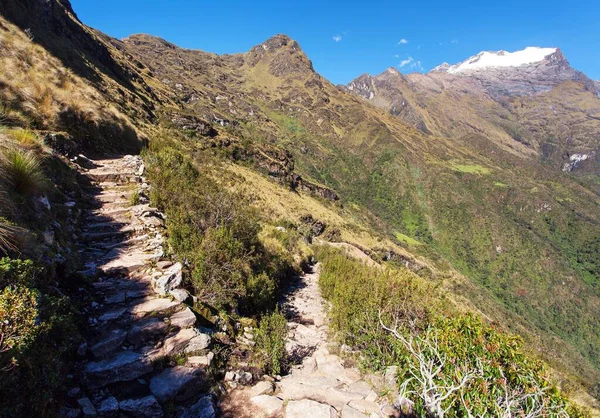 Inca Trail View Choquequirao Trekking Trail Cuzco Area Machu Picchu — Stock Photo, Image