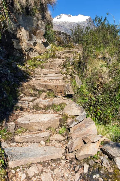 Szlak Inków Widok Choquequirao Szlaku Trekkingowego Obszar Cuzco Obszar Machu — Zdjęcie stockowe