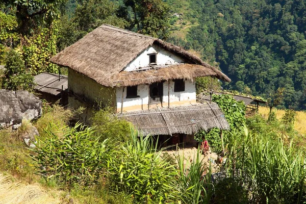 Beautiful House Home Building Nepal Khumbu Valley Solukhumbu Nepal Himalayas — Stock Photo, Image