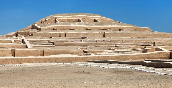 Nazca Piramide Archeologische Vindplaats Cahuachi Nazca Woestijn Van Peru — Stockfoto