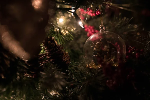 Festive Christmas tree — Stock Photo, Image