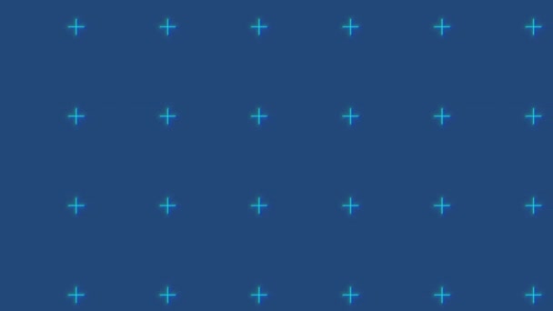 Анімований Технологічний Фон Керівні Сітки Хрестів Хроматичні Аберації Спотворення Сяйво — стокове відео