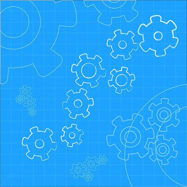 Cogs y engranajes Icono Vector Ilustración — Vector de stock