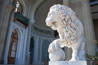 Aslan, Vorontsov Sarayı, Alupka, Crimea Mermer heykel