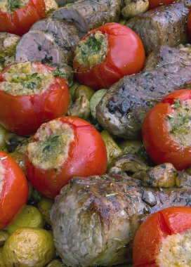 Fly'dan bonfile ızgara sebzeli