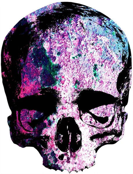 Cráneo erosionado con óxido rosa — Foto de Stock