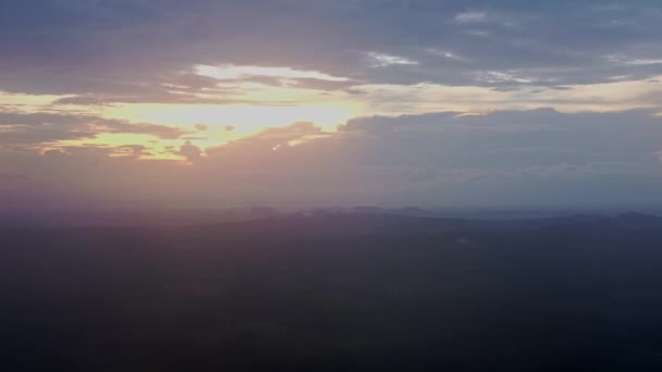Landschaft Blick Hintergrund Morgen — Stockvideo