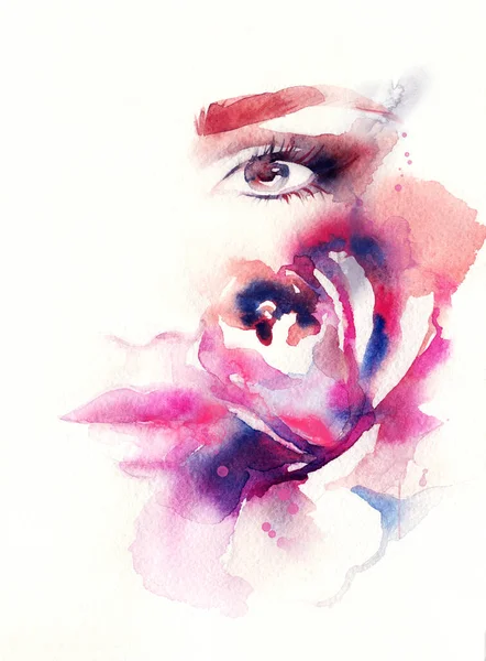 Illustration Mode Aquarelle Peinture — Photo