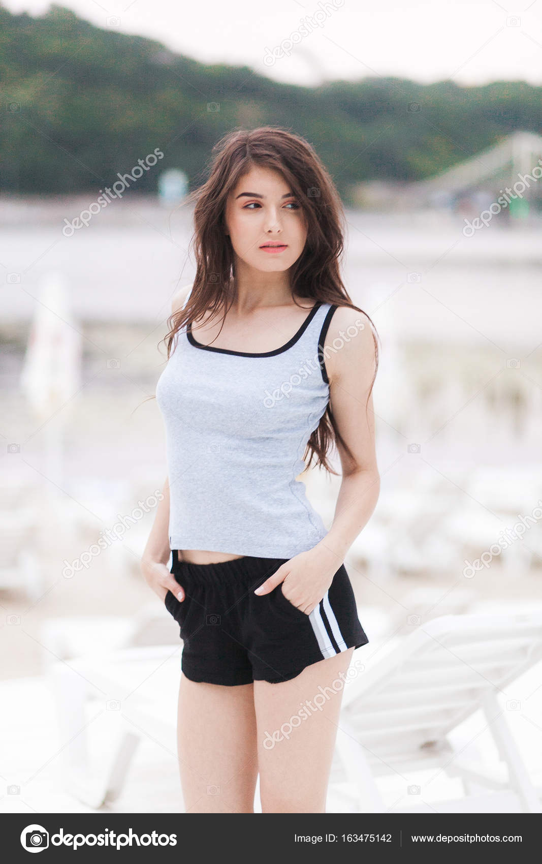 girl wearing short shirt