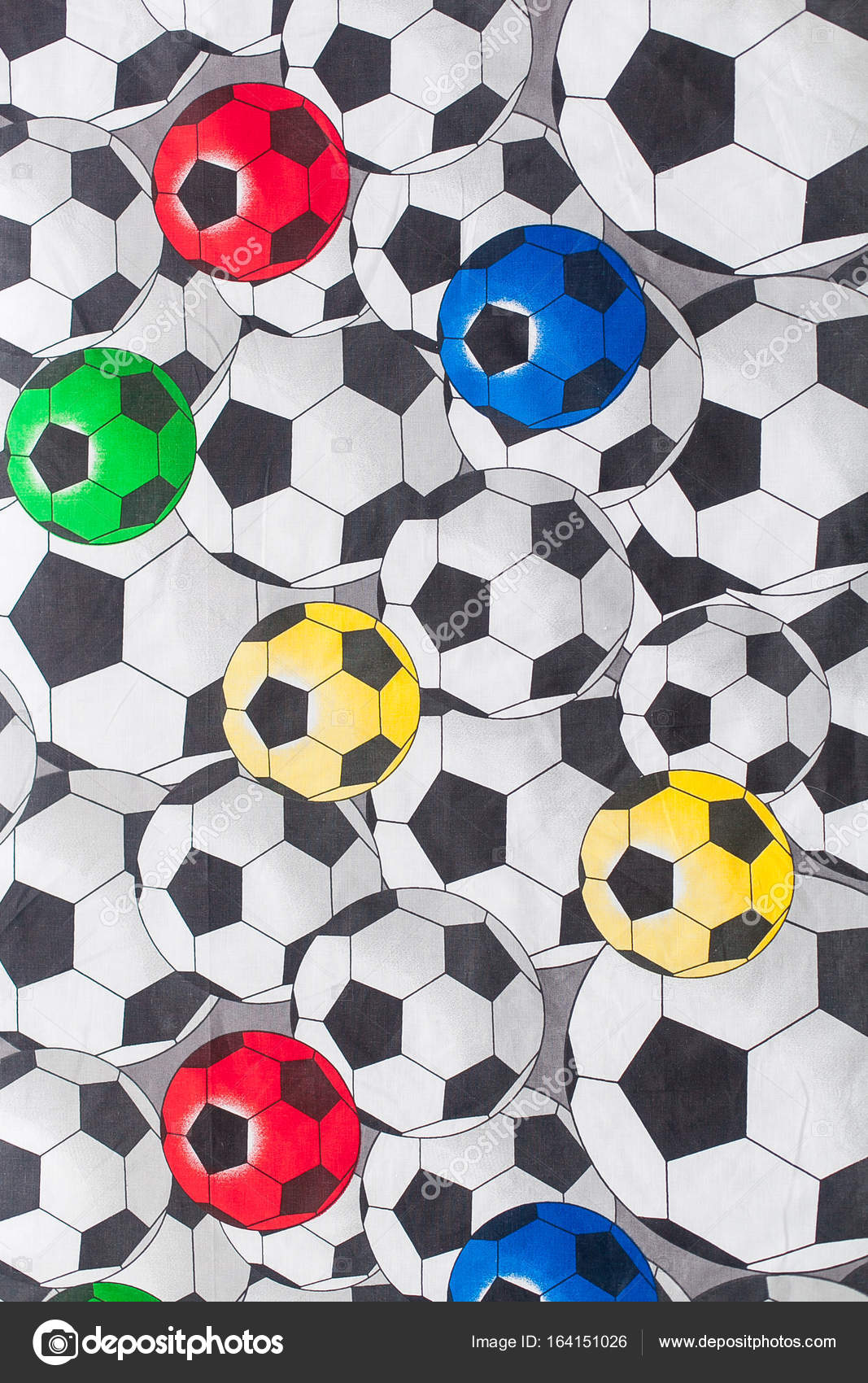 bo ho moda estilo tela bola de futebol impressão stock photo