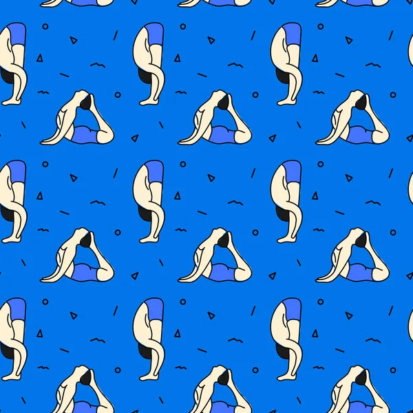 Asana erkekte yoga desenle pozlar