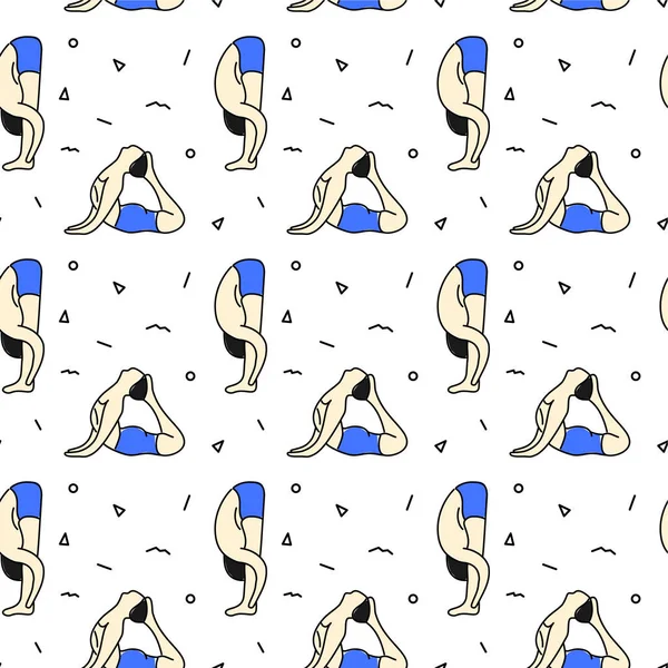 Asana erkekte yoga desenle pozlar