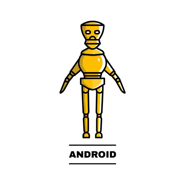 Dostane robot Android. Gelecekte yapay zeka kavramı