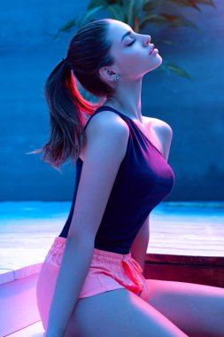 Moda fotoğrafçılığı. Genç model