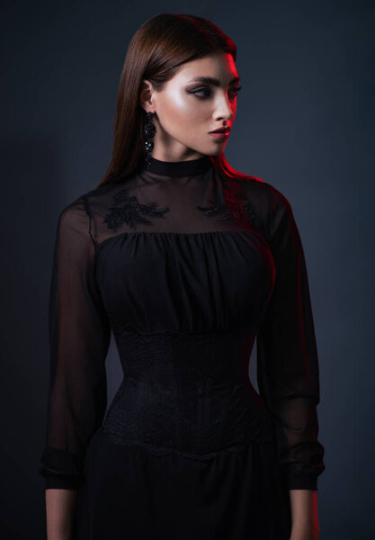 Fashion Photography Young Model Posing Studio Royalty Free Stock Photos