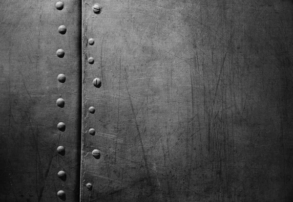 Old Metal Texture Rivets Steel Background — Stock Photo, Image