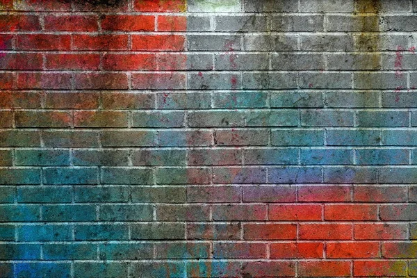 Colorful Brick Wall Background — Stock Photo, Image