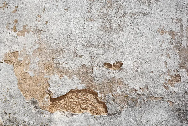 Застарілий Бежевий Фон Стіни Тріщинами — стокове фото