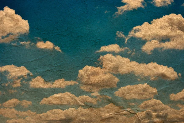 Achtergrond Van Behang Met Blauwe Lucht Wolken — Stockfoto