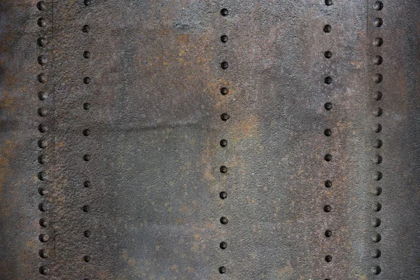 Old Metal Texture Rivets Steel Background — Stock Photo, Image