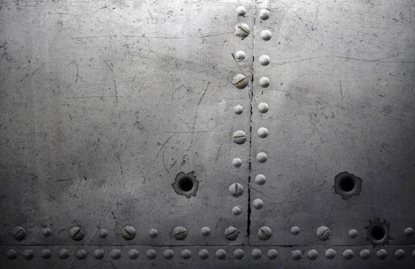 Old Metal Texture Rivets Steel Background Stock Photo