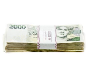 Çek banknotların nominal değeri 1 ve 2 bin kron