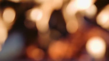 ufuk şömine bokeh etkisi ile