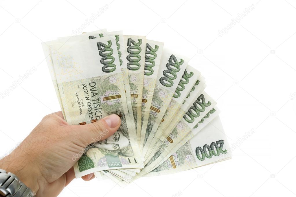 czech banknotes nominal value two thousand crowns