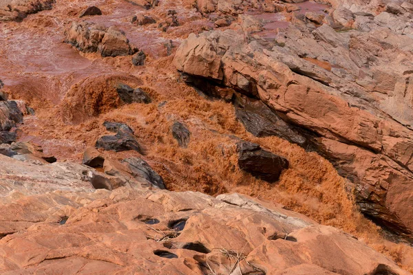 Rápidos en el río Betsiboka Madagascar — Foto de Stock