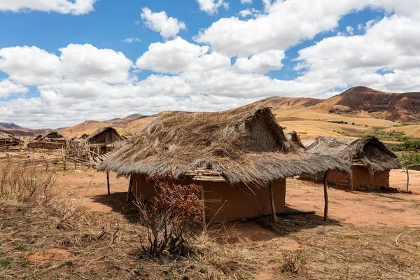 Παραδοσιακό τοπίο λόφων Μαδαγασκάρη — Φωτογραφία Αρχείου