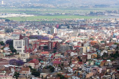 Madagaskar Antananarivo cityscape, Tana, başkenti